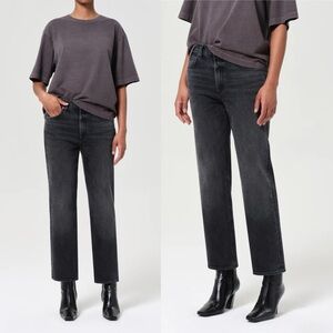 AGOLDE Valen Jeans Dark Gray Size 29